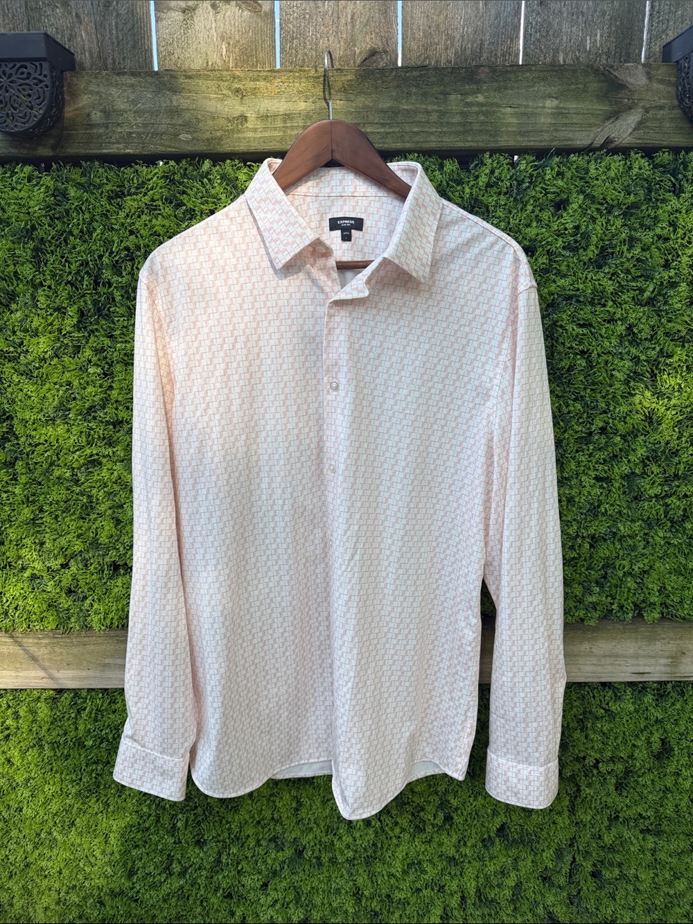 Express Slim 1MX Men’s Geometric Shirt